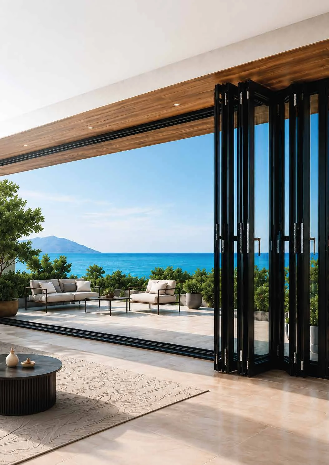 Aluminium folding door