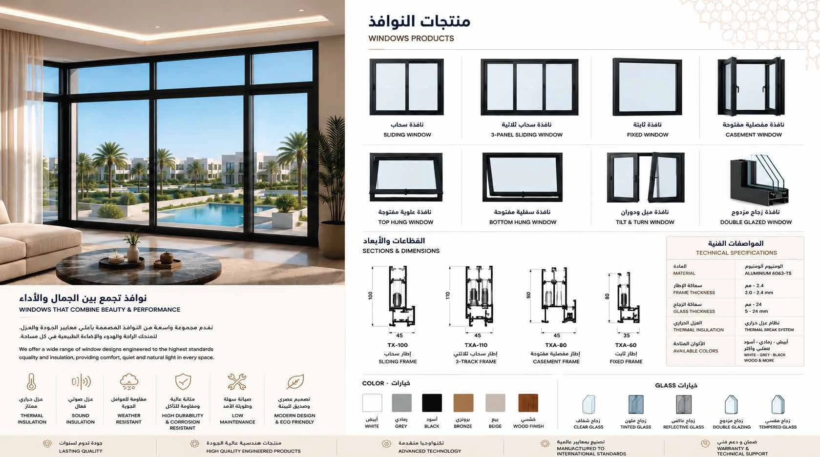 Aluminium window systems